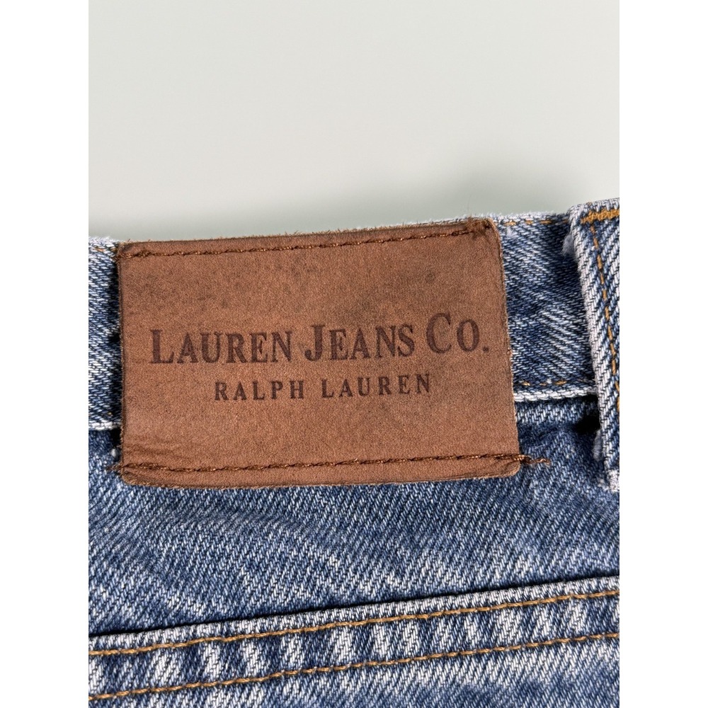 Lauren  Ralph Lauren Women's 12 100% Cotton  Straight Fit Blue Jeans MomCore - Picture 13 of 13